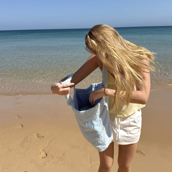 "Hoddevika" Stor Strandveske i Frott&eacute;