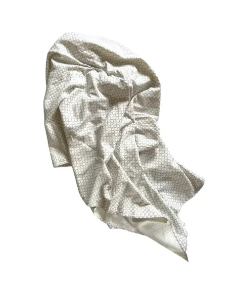 Block Printed Towel Grey Diamond