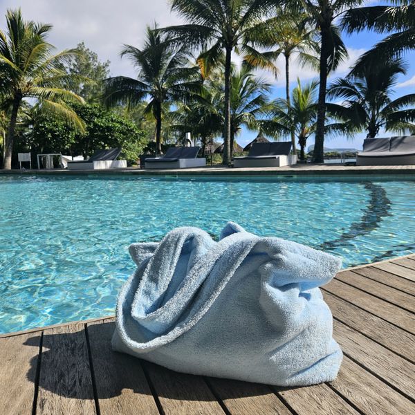 "Hoddevika" Stor Strandveske i Frotté