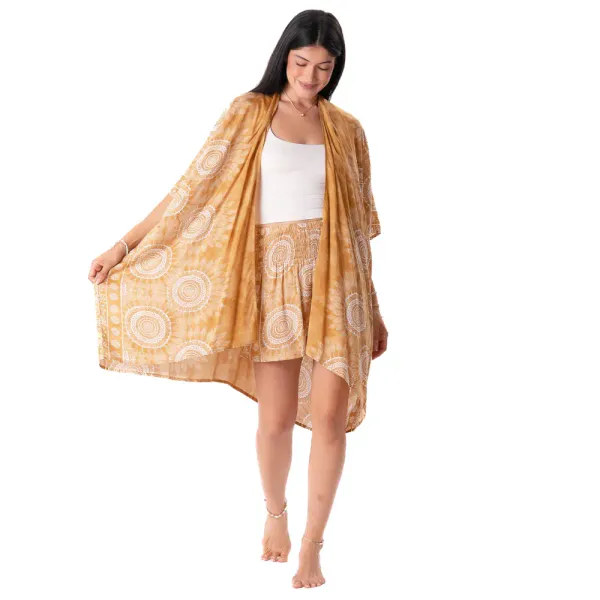 "Amber Coast" Kimono